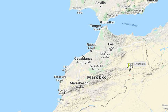 Interactive map Morocco