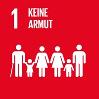 SDG Ziel 1 Icon: Keine Armut