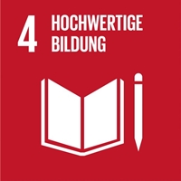 SDG Ziel 4 Icon: Bildung