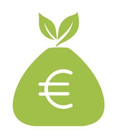 Grünes Geld Icon