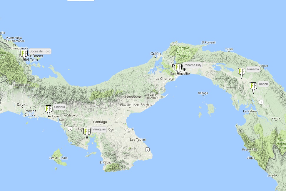 Interaktive Karte Panama